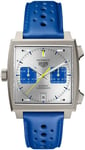 TAG Heuer CAW218C.FC6548 Monaco Racing Blue Grå/Læder Ø39 mm