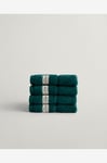 Gant Home - Handduk Premium 4-pack 30x30 cm - Grön