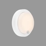 BRILONER - Lampe d'extérieur avec détecteur de mouvement, Lampe murale avec accu, Lampe avec accu, Lumière blanche chaude, Blanc, 170x55 mm (DxH)