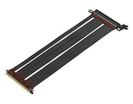 LINKUP - Extreme4+ PCIe 4.0 X16 Câble de Montage [RTX4090 RX6950XT x570 Z690 Testé] Blindé Twinax Haute Vitesse Montage Vertical Gaming PCI Express Gen4┃Prise 180 Degrés (60cm) Compatible TT