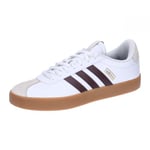 adidas VL Court 3.0 Shoes Homme, Cloud White Shadow Brown Aluminium, 44 2/3 EU