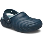 Crocs Womens Classic Lined Overpuff Clog - Navy material_Synthetic - Size UK 6