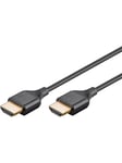 Pro HDMI 2.0 Slim - Skjermkabel - 0.5m - Svart