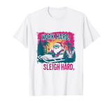 Funny Santa Work Hard Sleigh Hard Sleigher Christmas Cigar T-Shirt