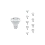 Ampoule led GU10 Dimmable 8W 220V SMD2835 PAR16 60° (Pack de 10) - Blanc Chaud 2300K - 3500K Silamp