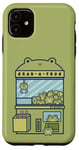 Coque pour iPhone 11 Green Frogs Claw Machine, Grab A Frog, Arcade Game Nostalgie