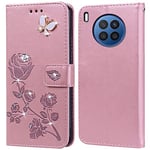 Coque pour Huawei Nova 8I/Honor 50 Lite Housse,Fonction de Support,Fente pour Carte,Silicone TPU,Flip Étui Case pour Huawei Nova 8I(6.67")