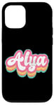 Coque pour iPhone 12/12 Pro Alya Prénom Fille Vintage Années 70 80 Personnalisé