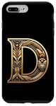 Coque pour iPhone 7 Plus/8 Plus Lettre initiale de l'alphabet D dans le style art déco