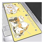 ITBT Natsume Yuujinchou Tapis De Souris 800X300Mm Gaming Mousepad, Clavier Étendu, Tapis De Souris Professionnel De Jeu Mousepad avec Base De 3 Mm D'Épaisseur, pour Ordinateurs Portables, Pc, F