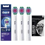 3x Oral-B 3D White EB18 + cure-dents Spinel