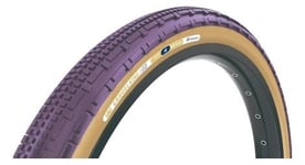 Pneu gravel panaracer gravelking sk 700 mm tubeless ready souple zsg gravel compound beadlock tufftex violet flancs beiges