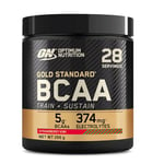 Optimum Nutrition Gold Standard BCAA Train + Sustain, Amino Acids Pre Workout Powder, Sports Drink with Vitamin C, Zinc, Magnesium and Electrolytes, Strawberry Kiwi Flavour, 28 Servings, 266 g