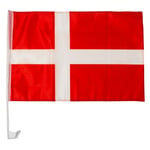 Danmark Bilfönster Flagga - Röd/Vit - merchandise, storlek One Size