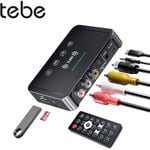 tebe NFC Bluetooth 5.0 Audio Adapter 3.5MM Aux RCA SPDIF Langaton FM-vastaanotin Lähetin Tuki TF U Disk Play -kaukosäädin