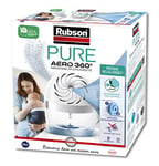 Rubson AERO 360° Pure Absorbeur d'humidité, assainisseur d’air recommandé par l'AFPRAL*, déshumidificateur d’air pour pièces de 20 m², inclus 1 recharge neutre de 450 g