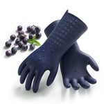 Vgo... 1 paire de gants de vaisselle doublés innovants à manches longues pour le nettoyage de la cuisine, de la salle de bain, le jardinage, le toilettage des animaux de compagnie, la peinture