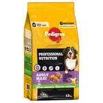 Pedigree Professional Nutrition Adult Maxi >25 kg siipikarja & vihannekset - 12 kg