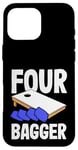 Coque pour iPhone 16 Pro Max Planche Four Bagger Cornhole Fun Sport Vibes