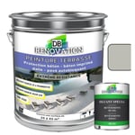 PEINTURE SOL TERRASSE DB-220 5KG Gris soie - Pour béton, pavé - Forte protection extérieure UV - Haute imperméabilité