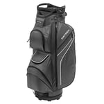 Datrek DG Lite II Golf Cart Bag, 14 Way Top with Full Length Individual Dividers, Dedicated Putter Well, Insulated Cooler Pocket, 7 Pockets, Charcoal/Black/White Dots