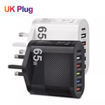 3.1A 5Ports USB Charger PD For Xiaomi iPhone Samsung Mobile Phone UK