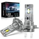 Dumgeo H7 LED, Ampoule H7 Led Anti Error Canbus, 16000LM 6500K 500% De Luminosité, Remplacement De La Lampe Halogène 1:1, pour 12V Voiture, 2 Ampoules LED H7