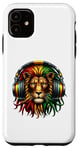 iPhone 11 Rasta Reggae Headphones Jamaican Lion Music Judah Case