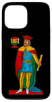 Coque pour iPhone 13 Pro Max Scorpa/Briscola King of Cups Re di tazze Italian Jeu de cartes