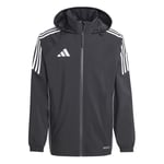 adidas Regnjacka Tiro 24 - Svart/vit, storlek Large