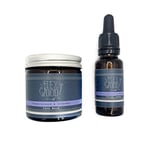 The Ilex Wood - Frankincense and Bergamot Gift Set for both Men and Women - Face Cream and Serum - 100% Natural Handcrafted, Vegan, Moisturising, Anti Ageing, Cruelty & Plastic Free, Palm Oil Free