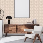 A.S. Création Retro 70's Panel Wallpaper Beige/Cream/Greige Retro Chic 395335 8.50m x 0.53m Paste The Wall