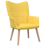 Chaise de relaxation Jaune moutarde Tissu