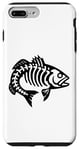 Coque pour iPhone 7 Plus/8 Plus T-shirt amusant avec silhouette d'os de poisson