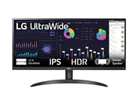 LG UltraWide™ 29WQ60A-B Ecran PC Ultra Large 29" - Dalle IPS résolution UWFHD (2560x1080), 5ms GtG 100Hz, HDR 10, sRGB 99%, AMD FreeSync, inclinable, USB-C, Haut-parleurs intégrés