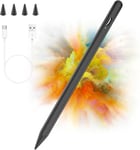 Stylet Crayon Pour Ipad 2018 À 2023, Stylet Compatible Avec Apple Ipad 10/9/8/7/6th 2018-2021, Ipad Mini 6/5th,Ipad Air 4/3th, Ipad Pro 11''/12,9'', Stylet Capacitif Avec 4 Embouts,Palm Rejection,Noi