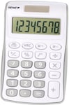 Calculatrice 120 B 8 chiffres (Dual Power (Pile, solaire), design compact gris