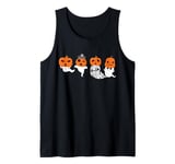 Happy Halloween Spooky Cute Boo Shost Pumpkin Funny Tank Top