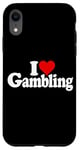 Coque pour iPhone XR I LOVE HEART GAMBLING CASINOS PARIS TRADING LAS VEGAS