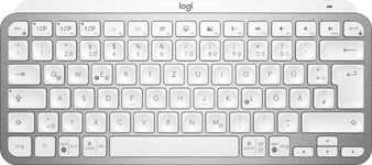 Logitech MX Keys Mini tangentbord Trådlös RF + Bluetooth QWERTZ tyska Grå
