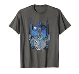 Transformers: Rise of the Beasts Optimus Face Graffiti Shot T-Shirt