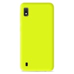 Coque silicone unie Mat Jaune compatible Samsung Galaxy A10 Galaxy M10 - Neuf