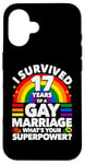 iPhone 16 17th Wedding Anniversary 17 Years Gay Marriage Husband Case