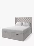 Koti Home Astley Upholstered Ottoman Storage Bed, King Size