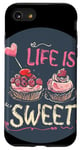 iPhone SE (2020) / 7 / 8 Funny Cakes with Life is sweet Statement Case