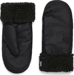 Rains Puffer Fleece Mittens Black, Medium/Large