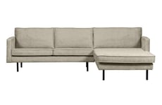 BePureHome Rodeo Chaise Lounge Right Velvet wheatfield