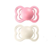 Bibs Smokk Supreme 2 Pack Latex Ivory/Baby Pink