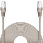 10 x Grey 5m CAT6 RJ45 NETWORK LAN CABLES Server Router Printer PC Lead Wire UK