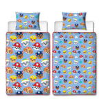 Paw Patrol Kids Single Coverless Duvet Reversible Bedding Set Quilt 4.5 Tog